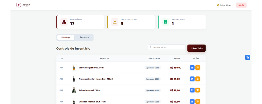 Site - ERP Aba Estoque - Adega Select